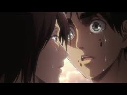 Mikasa then goes with levi, who retrieves eren from inside the mouth of the female titan, leaving it badly wounded and slumped against a tree. Mikasa Tells Eren Her Feelings S02e12 Youtube