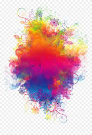 Download Hd Boom Smoke Colorful Watercolor Rainbow Flowers Colorspl Colored Smoke Background Png Clipart A Colored Smoke Color Splash Art Color Splash Effect
