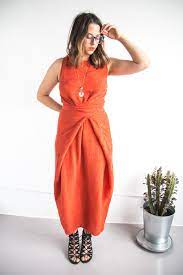 I've read many reviews, & admired some lovely photos, of the kielo wrap dress by named clothing. Lady In Red My Silk Kielo Wrap Dress Closet Core Patterns