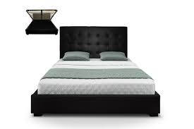 Lit coffre design marzio en pvc de. Lit Capitonne Coffre Capitonne 160x200 Sommier Cuir Pu Noir Somy Cotecosy