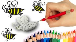 1.draw a circle first, this is the bee's head. Nusaiba Drawing Academy On Twitter How To Draw A Bee Bee Drawing Easy For Kids How To Draw A Bee Step B Https T Co 5uhcakpjf5 Via Youtube Drawing Draw Bee Howto Https T Co 84pjo19x0e