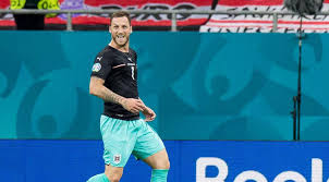 Marko arnautovic (austria) right footed shot from the centre of the box to the bottom right corner. Fnja021gsjjw1m