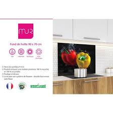 Fond De Hotte Poivrons Rouge Et Jaune En Verre De Synthese L 90 X H 70 Cm Achat Vente Credence Fond De Hotte Poivrons Rouge Cdiscount