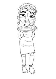 As the hooligans run, they grab gold coins out of the air while simultaneously dodging collisions with railway cars and other objects, and can also jump on top of the trains to evade capture. Zuri From Subway Surfers Coloring Page Free Printable Coloring Pages For Kids