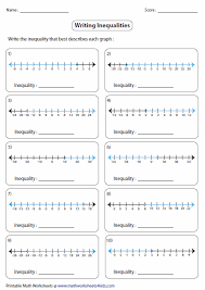 Be sure to do the same operation to both sides of the inequality and to reverse the direction of the inequality symbol when multiplying or dividing by a. Solve And Graph The Inequalities Worksheet Answers Worksheet List