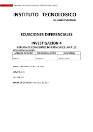 Unidad 4 Ecuaciones Diferenciales Ecuaciones Sistemas De Ecuaciones Transformada De Laplace