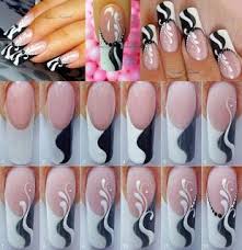 Zuzy S Blog Modele Unghii Pas Cu Pas White Nail Art Nail Art Tutorial Gel Nail Art