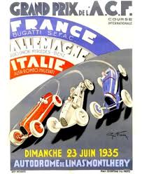 Grand Prix Dell Acf Vintage Racing Poster Auto Racing Posters Racing Posters