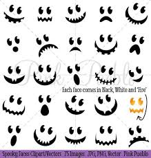 Download Spooky Faces Halloween Clipart Clip Art Halloween Ghost Or Etsy In 2021 Halloween Clipart Halloween Craft Projects Halloween Templates