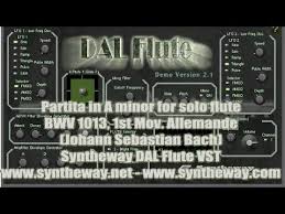 Partita In A Minor For Solo Flute Bwv 1013 Johann Sebastian Bach Syntheway Dal Flute Vst Sebastian Bach Audio Music Software