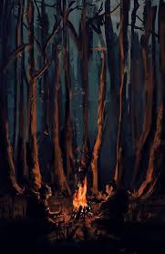 This is something all you need is something sharp, example: Dayz Forest Campfire By Kaelakov Painting Art Projects Fire Painting Gouache Art