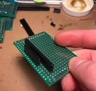 Soldering female header connector to PCB - neighbor pins ...