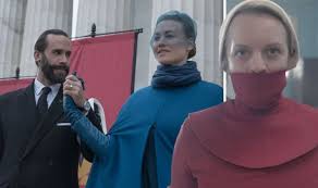 It's a heartwarming moment in a show that is most often painful and wrenching to witness. The Handmaid S Tale Season 3 Showrunner Explains How Dc Handmaids Eat With Ringed Mouth Tv Radio Showbiz Tv Express Co Uk