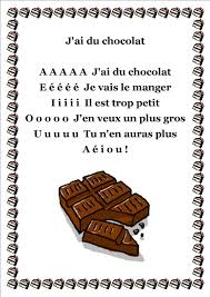 J Ai Du Chocolat Comptines Enseignement Du Francais Chanson