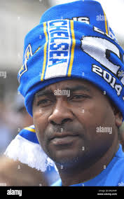 Chelsea football club fan hi-res stock photography and images