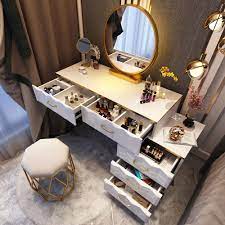 Choose from contactless same day delivery, drive up and more. Modern White Makeup Vanity Expandable Dressing Table With Cabinet Mirror Included White Makeup Vanity Beauty Room Vanity Makeup Vanity