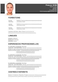 Modele Cv Vierge Gratuit Telecharger Cv A Remplir Modele Cv Cv Gratuit