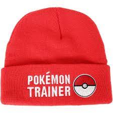 Pokemon Trainer Pokeball Embroidered Beanie Hot Topic Beanie Pokemon Trainer Embroidered Hats