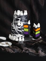 Marshmallow Web Ghost Cake Ghost Cake Halloween Cakes Halloween Desserts