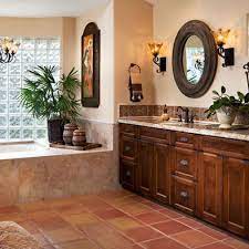 The floor tiles reflect this color combination with a pattern while the tiles of the countertop sink is a variation of different bluish hues. Spanish Style Bathroom Design Ideas Pictures Remodel And Decor Spanish Style Bathroom Spanish Style Bathrooms Spanish Style Decor