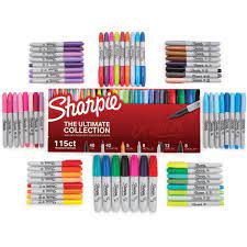 Sharpie Permanent Markers Ultimate Collection Assorted Tips Assorted Colors 115 Set Sharpie Marker Set Sharpie Permanent Markers Sharpie