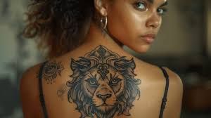 Free Intricate Lion Tattoo Image
