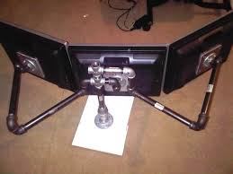 My Diy Multi Monitor Mount Stand H Ard Monitor Mount Diy Monitor Stand Diy Monitor Stand