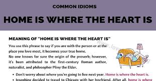 Home Is Where The Heart Is Do You Know The Meaning Of This Idiom Love English
