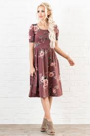Casual Comfy This Dress Is Available In A Variety Of Fun Florals Sophisticated Solids Natalie Modest Dress Modest Dresses Classy Dress Womens Dresses