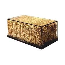 Glass Hay Bale Coffee Table Glass Coffee Table Side Table