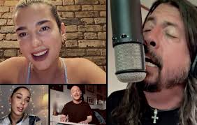 (c) 2002 roswell records, inc. Watch Foo Fighters Dua Lipa Coldplay And More Perform Star Studded Cover Of Times Like These