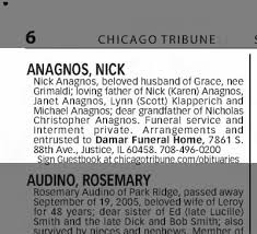 Obituary for NICK ANAGNOS
