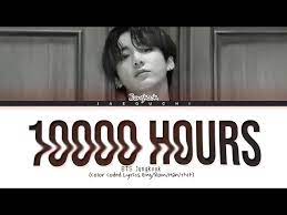 Bts's jungkook has released a new cover! Bts Jungkook 10000 Hours Songtext Deutsche Ubersetzung