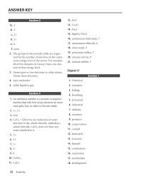 The position of an element provides information about its properties. Holt Chemistry Study Guide Tradinggreat