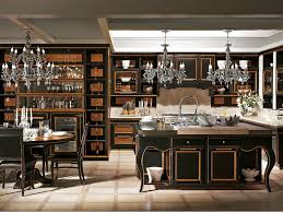 The most common is to use stools that bring the person up to counter height. Cherry Wood Kitchen With Island Living Excelsa By L Ottocento