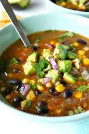 Spicy Vegan Black Bean Soup Winter Soup Recipe Bean Soup Recipes Thanksgiving Recipes Side Dishes Veggies