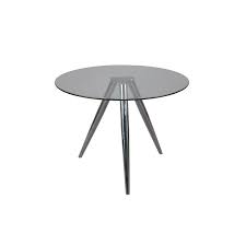 ： garten, esszimmer, flur/diele, terrasse, veranda. Esstisch Rund Mit Glasplatte Und Chromgestell O100 Cm 279 90