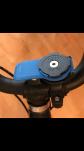 Quad Lock Smartphone Mount For Motorcycles On A Brompton Folding Bike As An Alternative To The Regular Bike Mounts