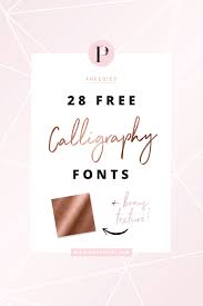 Discover the different types of fonts and how they are displayed. Free Calligraphy Fonts Best Free Fonts Collections Blog Pixie