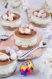 Cadbury creme egg desserts are all i want this easter. Individual Cadbury Creme Egg Cheesecakes Fuss Free Flavours