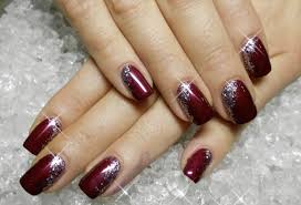 30 Burgundy And Silver Nail Designs New Years Nail Art Burgundy Nails New Year S Nails