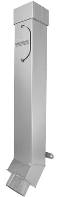 The offset transition is designed to provide enough clearance from the building wall to fit a pipe hub around the downspout boot. Piedmont Downspout Products Adapters Shoes Boots And Others