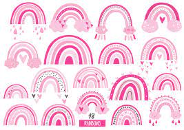 Download Rainbow Clipart Svg Rainbow Poster By Sashaauzashop Thehungryjpeg Com