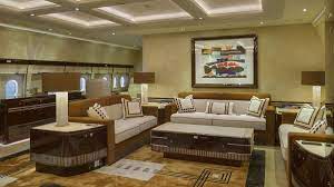 Powered by a team of four general electric genx engines, the plane can fly 8,000 nautical miles nonstop. Inside A Boeing 747 8 Private Jet Interior Photos More 2020 Executive Traveller