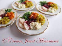 30 best jewel thanksgiving dinner. Thanksgiving Christmas Turkey Dinner By Igma Artisan Robin Brady Boxwell Fall Autumn Dollhouse Miniature Food Miniature Food Food Christmas Turkey Dinner