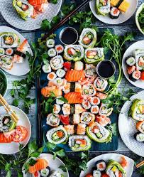 Pin By Amir Messiah S Mommy On Sushi Sushi Table Settings Table