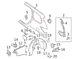 Quarter Panel Components For 2013 Nissan Pathfinder Crest Nissan Parts