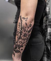 A Variety Of Flowers Displayed In Fine Line Drawing Tattoo Work Tattoos Tattooart Tattooer Tattoo Tattooartist Line Drawing Tattoos Tattoos Tattoo Work