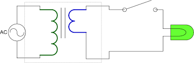 Figure 3 below shows the corresponding circuit, figure 3: Step Down Voltage Transformer Oscium
