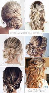 That's mainly because of their look which is simple, sweet, and glamorous, as well. Wedding Guest Hairstyles 42 The Most Beautiful Ideas Hairdo For Wedding Guest Guest Hair Easy Wedding Guest Hairstyles